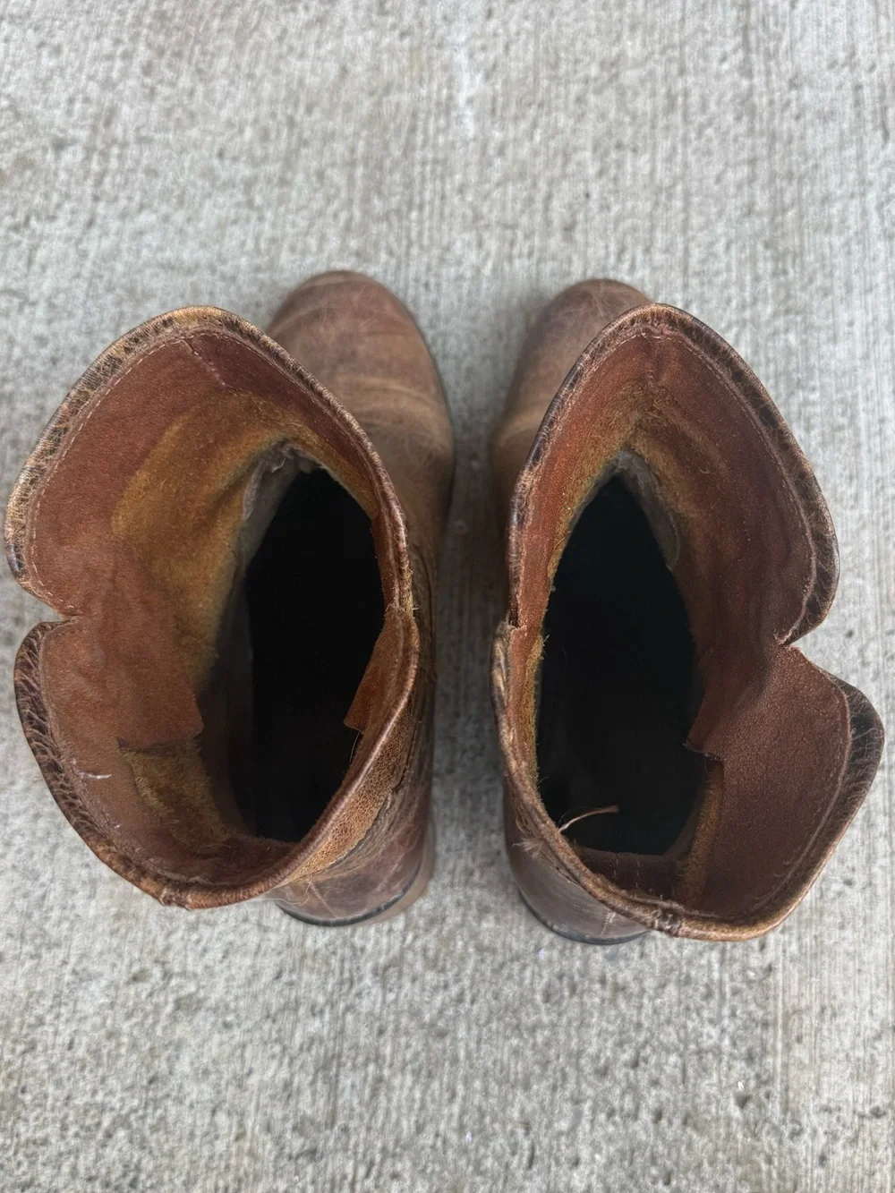 Diba True Women's Rustic Brown Leather Ankle Booties